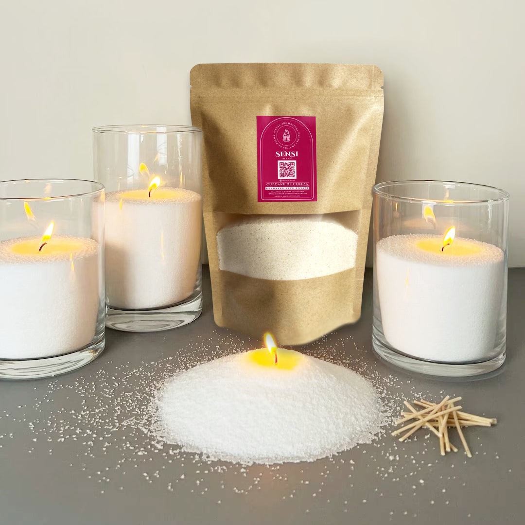 velas de cera de arena
