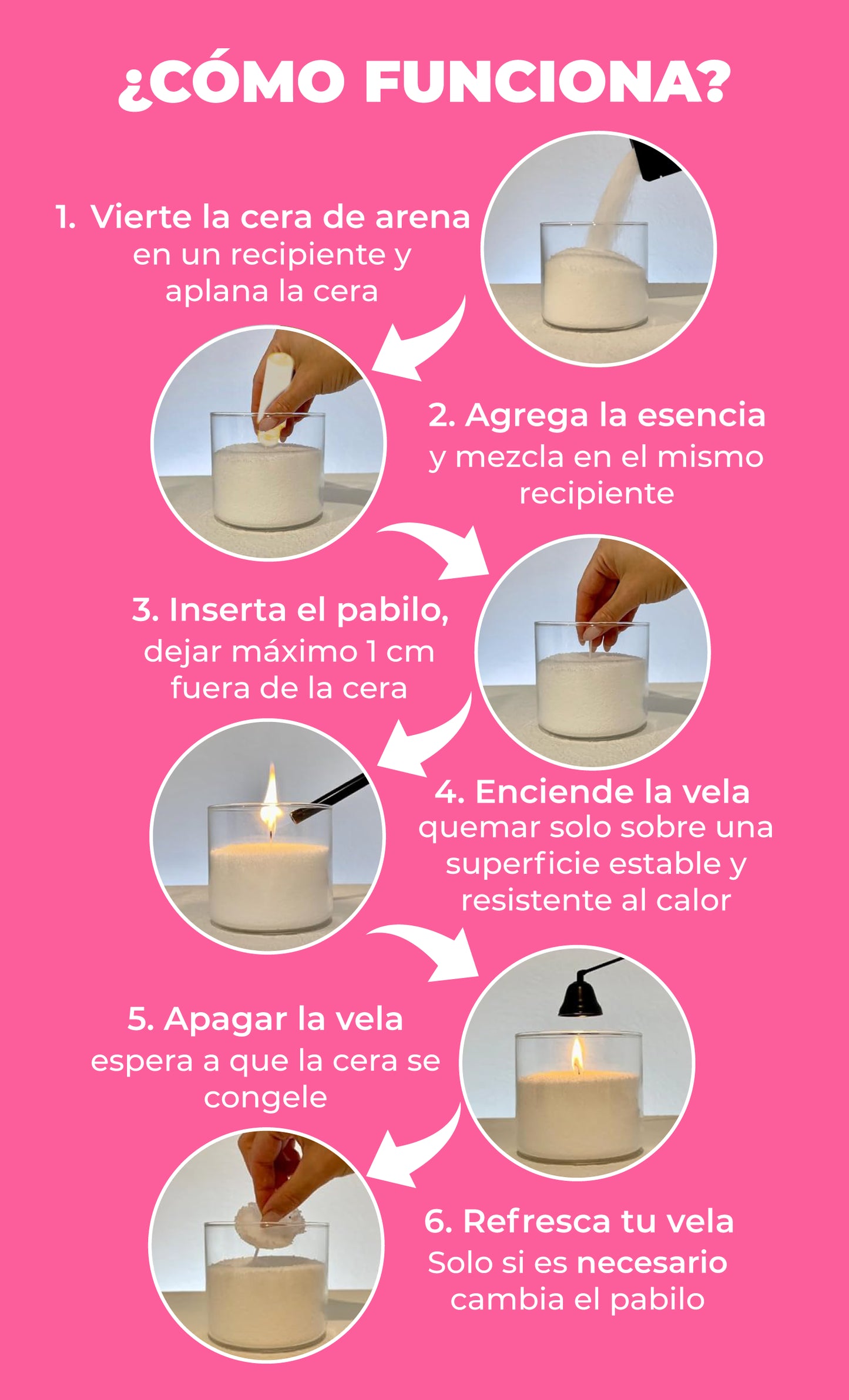 Velas de cera de arena - Aroma: Citrus Punch