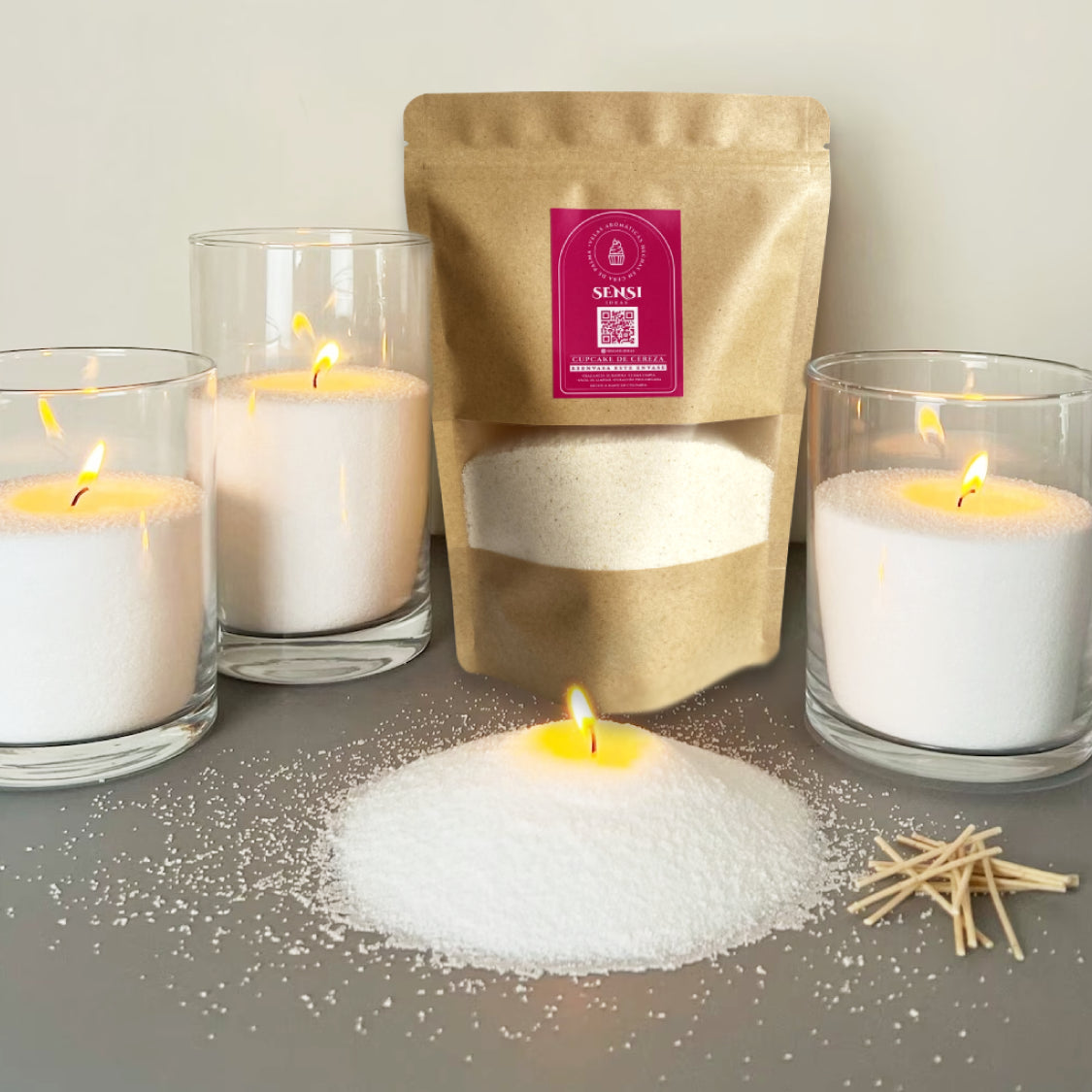 Velas de cera de arena - Aroma: Citrus Punch